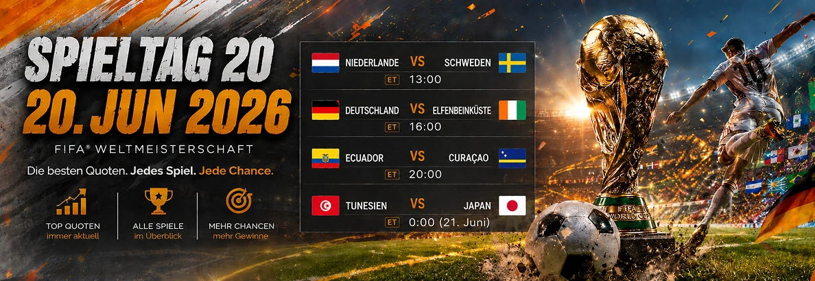 20 Jun 2026 WM-Spiele.